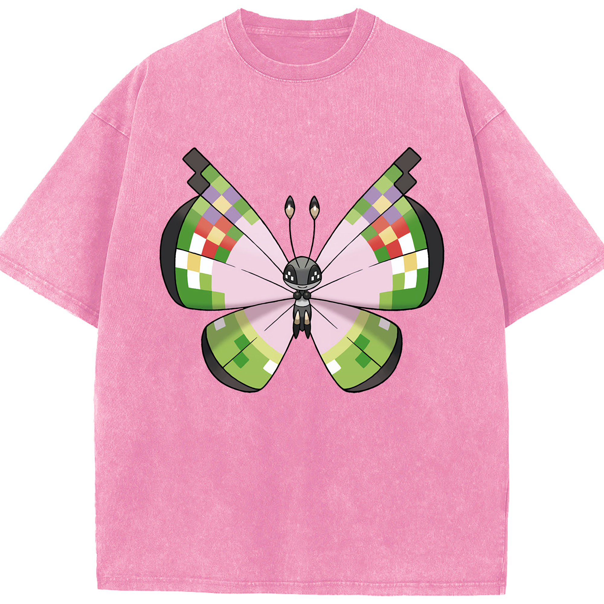 （画像用） ポケットモンスター Pokémon 綿100% ヴィンテージ風 半袖Tシャツ（フロントプリント）